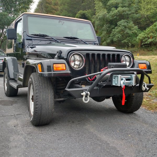 Affordable Offroad® - Affordable Series Mid Width Front HD Black Powder Coated Bumper