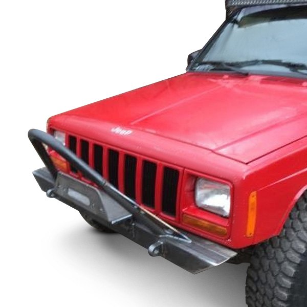 Affordable Offroad® - Affordable Series Mid Width Front HD Black Powder Coated Bumper
