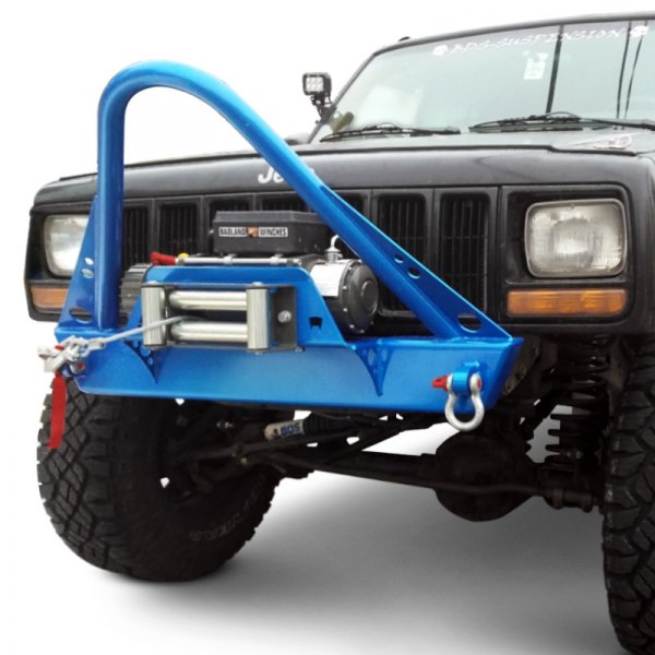 Affordable Offroad® - Elite Series Stubby Front HD Black Powder Coated Bumper 