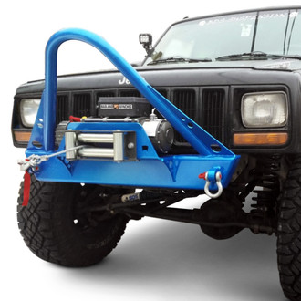 Affordable Offroad® - Elite Series Stubby Front Winch HD Bumper with Stinger