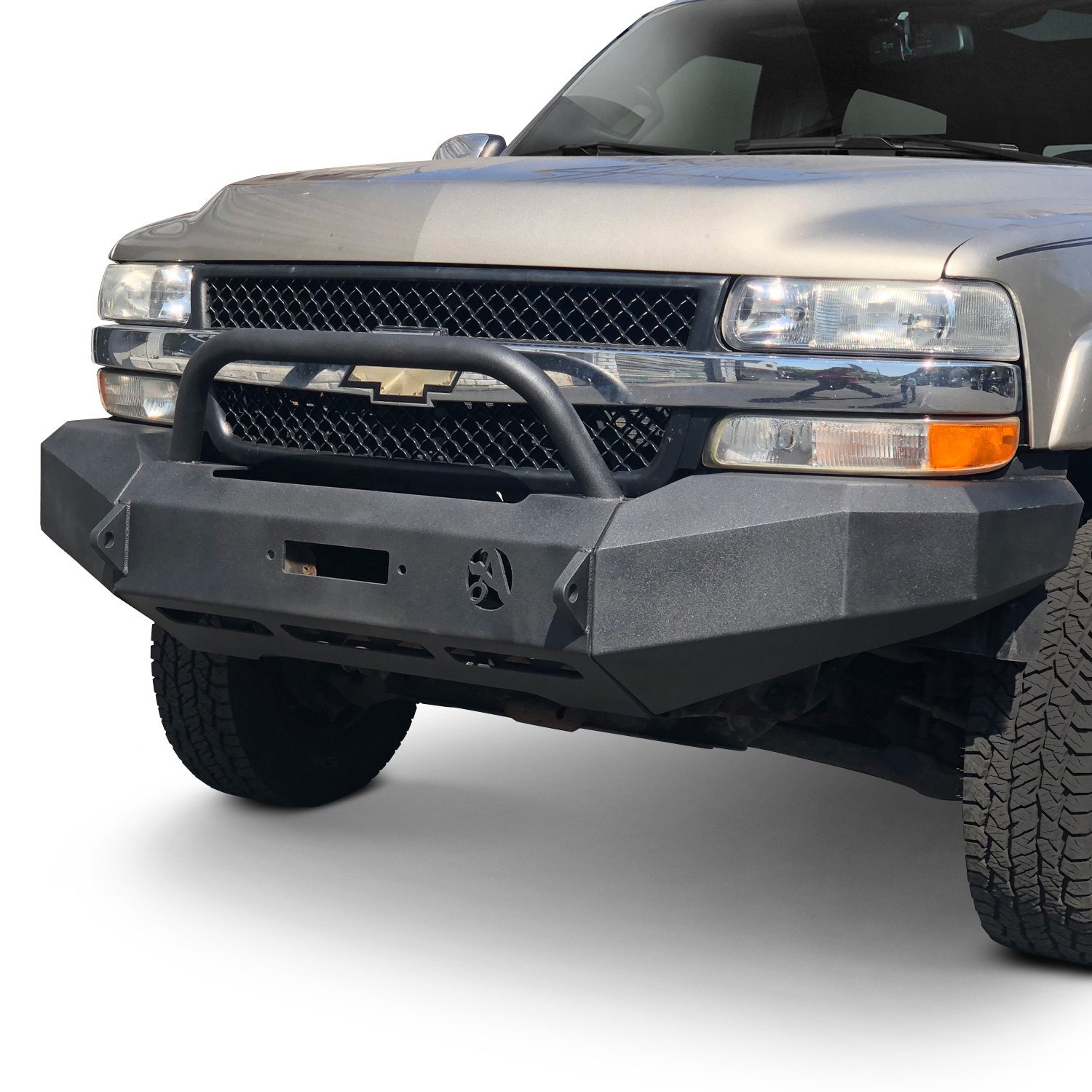 Affordable Offroad® GMC Sierra 1500 / Sierra 1500 HD 2002 Elite Series Full Width Front Winch