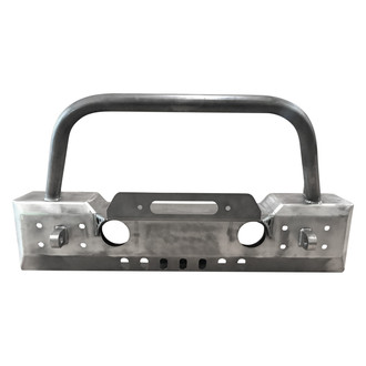 Affordable Offroad® - Stubby Front Winch HD Bumper with Hoop
