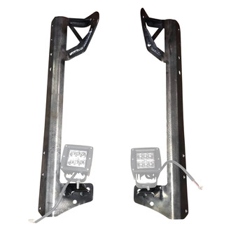 Affordable Offroad® - Windshield Frame And A-Pillar Light Bar Mounts
