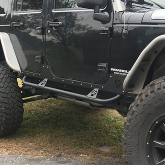 Affordable Offroad® - Raw Rock Sliders with Body Armor