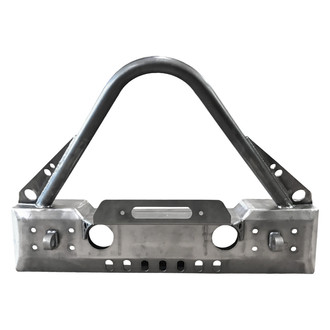 Affordable Offroad® - Stubby Front Winch HD Bumper with Stinger