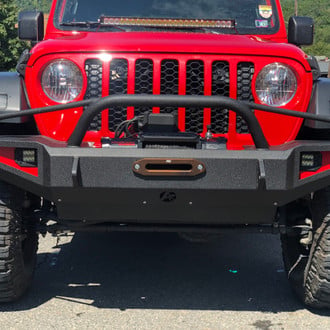Affordable Offroad® - Mid Width Front Winch HD Bumper with Pre-Runner Guard