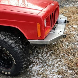 Affordable Offroad® - Rock Hard Series Plain Winch Front Modular Bumper