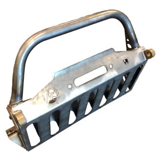 Affordable Offroad® - Elite Series Stubby Raw Front Winch HD Bumper