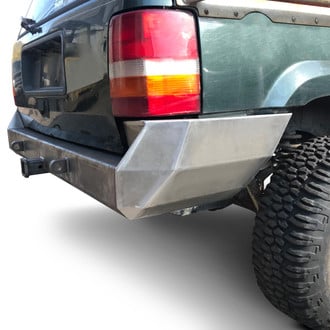 Affordable Offroad® - Elite Series Full Width Black Powder Coated Rear Modular Bumper
