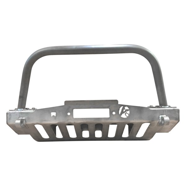 Affordable Offroad® - Elite Series Stubby Front HD Black Powder Coated Bumper