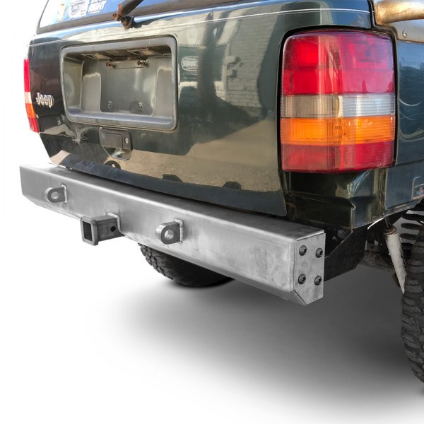 Affordable Offroad® - Elite Series Stubby Rear HD Black Powder Coated Bumper 