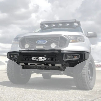 AFN 4x4 America® - Full Width HD Black Bumper with Fog Lights