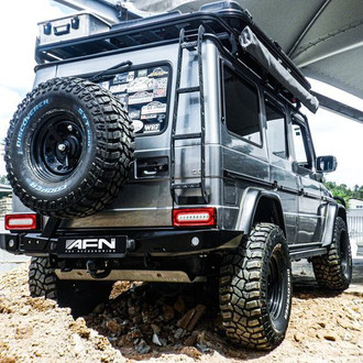 AFN 4x4 America® - Full Width HD Black Bumper with Tire Carrier