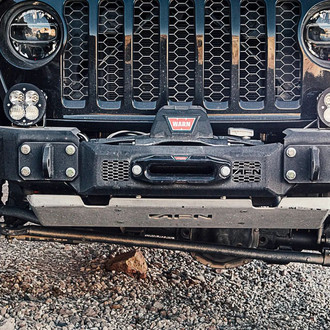 AFN 4x4 America® - Full Width HD Black Stubby Bumper