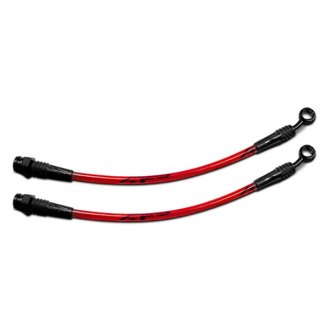 Pro Braking PBF7621-RED-PUR Front Braided Brake Line Red Hose /& Stainless Purple Banjos