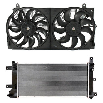 Agility® - 2-Pc Dual Radiator and Condenser Fan Assembly Kit