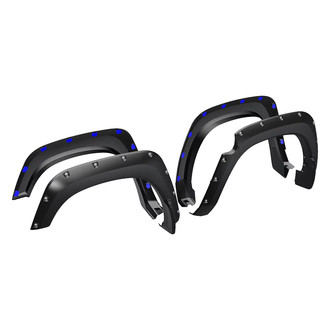 Air Design® - Super Bolt Satin Black Front and Rear Fender Flare Kit
