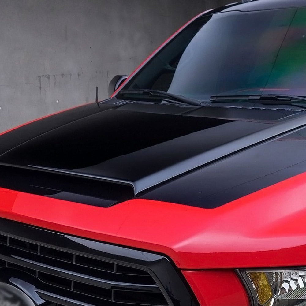 Air Design® FO25A01 - Satin Black Hood Scoop