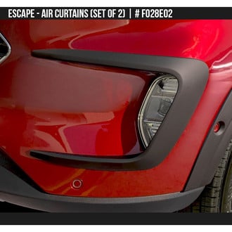 Air Design® - Satin Black Front Air Curtain Set