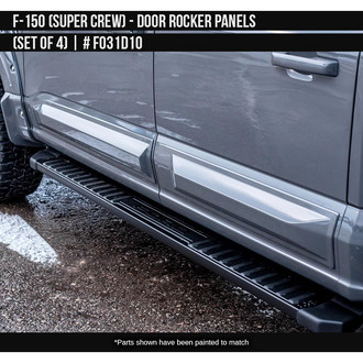 Air Design® - Satin Black Door Rocker Panel Set