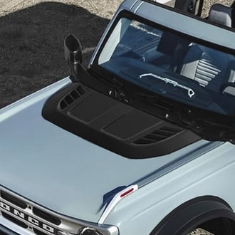 Air Design® - Smooth-Grain Textured Black Hood Scoop