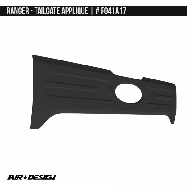 Air Design® - Satin Black Tailgate Applique