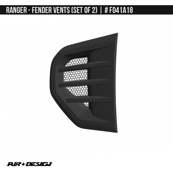Air Design® - Satin Black Fender Vents
