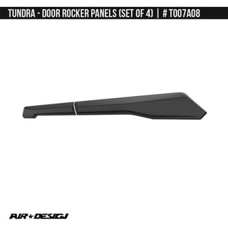 Air Design® - Satin Black Door Rocker Panel Set