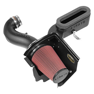 AIRAID® - Dam High-Density Polyethylene Black Cold Air Intake System with SynthaFlow™ Red Filter with Intake Tube and Hood Scoop