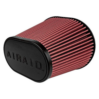 AIRAID® - SynthaFlow® Oval Tapered Red Air Filter (6" F x 7.25" BOL x 4.25" BOW x 7.25" TOL x 4.75" TOW x 9" H)