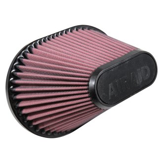 AIRAID® - SynthaFlow® Oval Tapered Red Air Filter (6" F x 10.25" BOL x 7.25" BOW x 5.5" TOL x 2.5" TOW x 6.5" H)