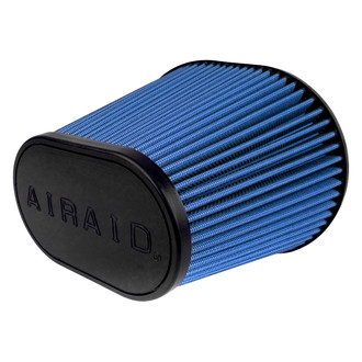 AIRAID® - SynthaMax® SynthaMax® Oval Tapered Blue Air Filter (6" F x 7.25" BOL x 4.25" BOW x 7.25" TOL x 4.75" TOW x 9" H)