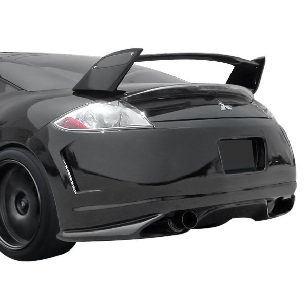  AIT Racing® - Black Out Style Fiberglass Rear Bumper Cover (Unpainted)
