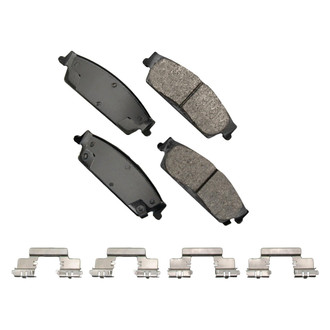 Akebono® - Severe Duty Semi-Metallic Rear Disc Brake Pads