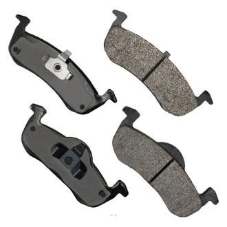 Akebono® - Severe Duty Semi-Metallic Rear Disc Brake Pads