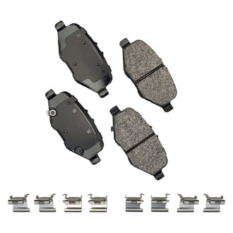 Akebono® - Severe Duty Semi-Metallic Rear Disc Brake Pads