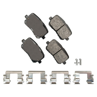 Akebono® - Severe Duty Semi-Metallic Rear Disc Brake Pads