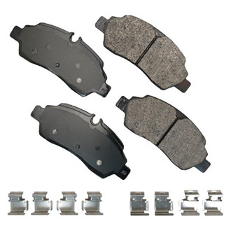 Akebono® - Severe Duty Semi-Metallic Rear Disc Brake Pads