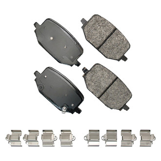 Akebono® - Severe Duty Semi-Metallic Rear Disc Brake Pads