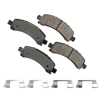 Akebono® - Severe Duty Semi-Metallic Rear Disc Brake Pads
