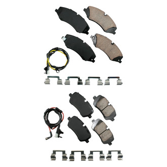 Akebono® - EURO™ Ultra-Premium Ceramic Front and Rear Disc Brake Pad Set