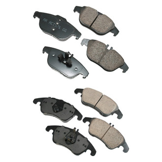 Akebono® - EURO™ Ultra-Premium Ceramic Front and Rear Disc Brake Pad Set