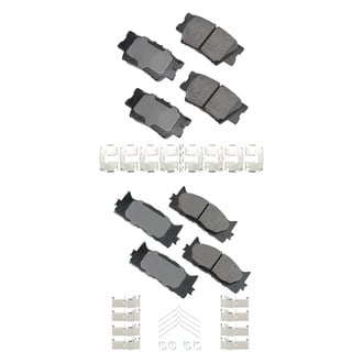Akebono® - Pro-ACT™ Ultra-Premium Ceramic Front and Rear Disc Brake Pad Set