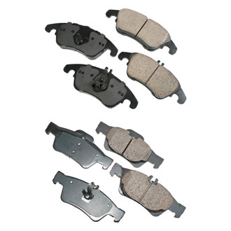 Akebono® - EURO™ Ultra-Premium Ceramic Front and Rear Disc Brake Pad Set