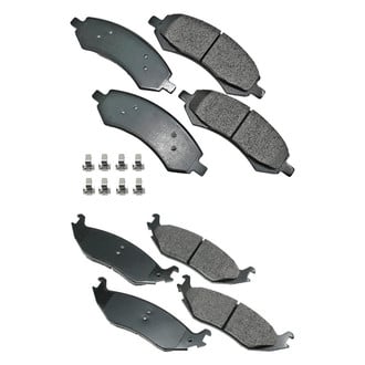 Akebono® - Pro-ACT™ Ultra-Premium Ceramic Front and Rear Disc Brake Pad Set