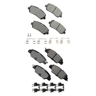 Akebono® - Pro-ACT™ Ultra-Premium Ceramic Front and Rear Disc Brake Pad Set