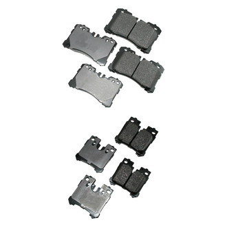Akebono® - Pro-ACT™ Ultra-Premium Ceramic Front and Rear Disc Brake Pad Set