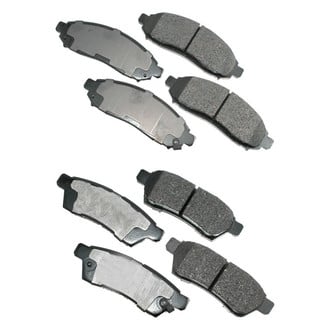 Akebono® - Pro-ACT™ Ultra-Premium Ceramic Front and Rear Disc Brake Pad Set
