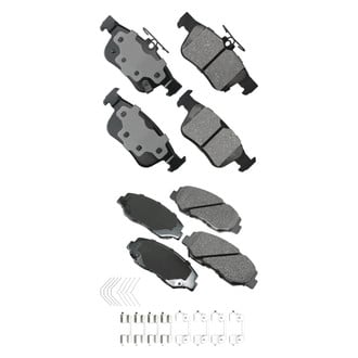 Akebono® - Pro-ACT™ Ultra-Premium Ceramic Front and Rear Disc Brake Pad Set