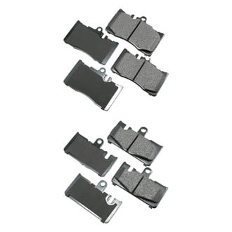 Akebono® - Pro-ACT™ Ultra-Premium Ceramic Front and Rear Disc Brake Pad Set